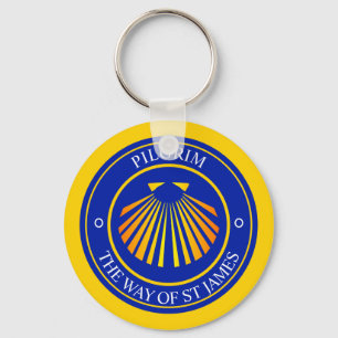 De weg van Sint-Jacobspelgrims Sleutelhanger