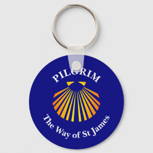 De Weg van St James pelgrims Knop Sleutelhanger