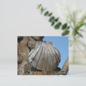 De weg van St. James Wood Scallop Marker Briefkaart (Staand voorkant)