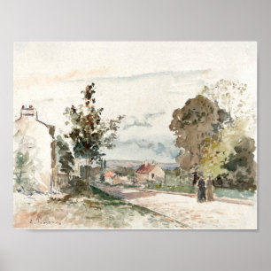 De weg van Versailles Camille Pissarro Poster