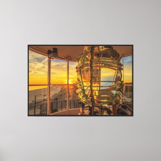 De weg verlichten canvas afdruk (Voorkant)