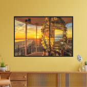 De weg verlichten canvas afdruk (Insitu (Woonkamer))