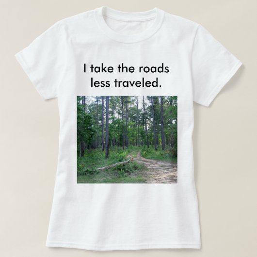 De Wegen Minder Reizen Vrouwen T-shirt (Design voorkant)