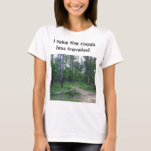 De Wegen Minder Reizen Vrouwen T-shirt (Voorkant)