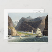 De wegen, St. Helena, gegraveerd door Robert Havel Briefkaart (Voorkant / Achterkant)