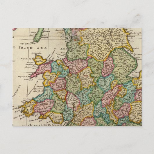 De wegen van Engeland en Wales Briefkaart (Voorkant)