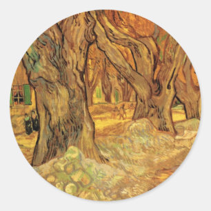 De Wegherstellers door Vincent van Gogh Ronde Sticker