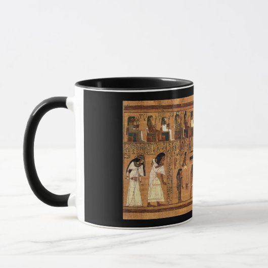 De weging van de Mok van het hart (Links)