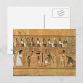 De weging van het hart tegen de veerkracht van briefkaart (Voorkant / Achterkant)