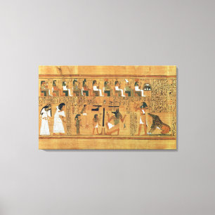 De weging van het hart tegen de veerkracht van canvas afdruk