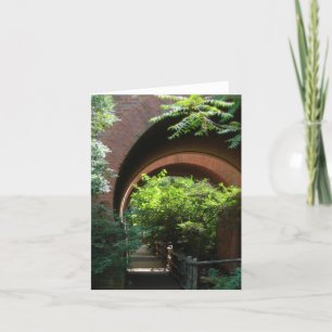De wegspatie van de tuin notecard kaart