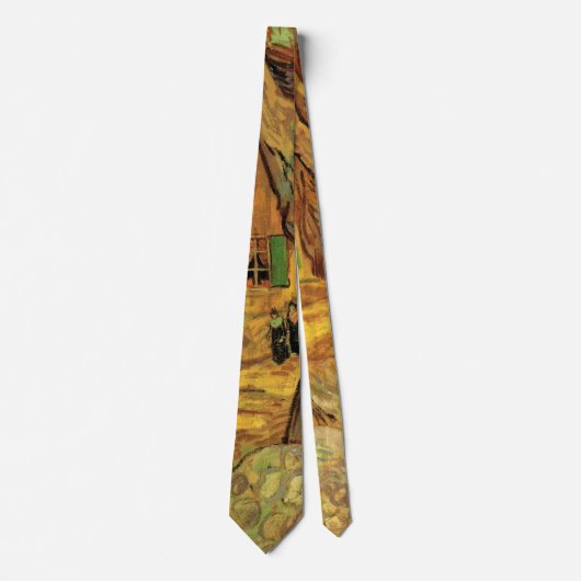 De Wegwerkers van Vincent van Gogh Stropdas (Voorkant)