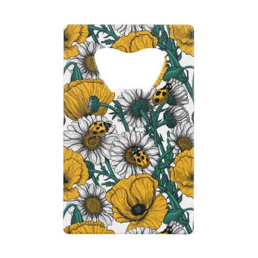 De weide in geel creditkaart flessenopener (Voorkant)