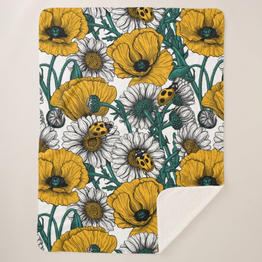 De weide in geel sherpa deken (Voorkant)