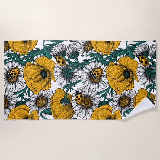 De weide in geel strandlaken (Voorkant)