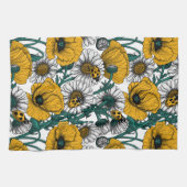 De weide in geel theedoek (Horizontaal)