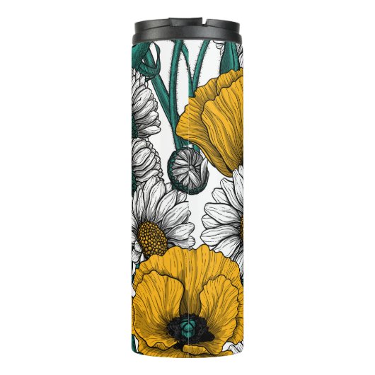 De weide in geel thermosbeker (Achterkant)