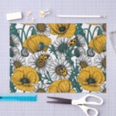 De weide in geel tissuepapier (Craft)