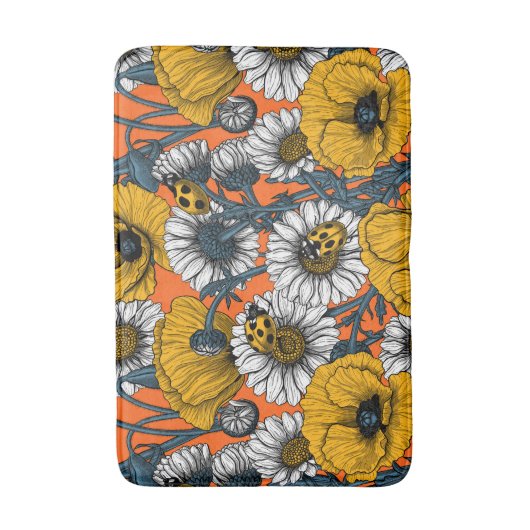 De weide is geel en blauw badmat (Voorkant Verticaal)