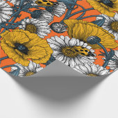 De weide is geel en blauw cadeaupapier (Hoek)