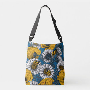 De weide is geel en blauw crossbody tas