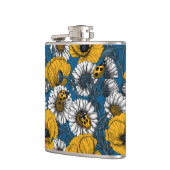 De weide is geel en blauw heupfles (Links)