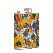 De weide is geel en blauw heupfles (Rechts)