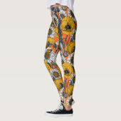 De weide is geel en blauw leggings (Links)