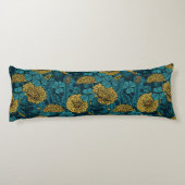 De weide is geel en blauw lichaamskussen (Achterkant)