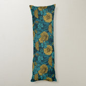 De weide is geel en blauw lichaamskussen (Achterkant (Verticaal))