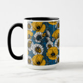 De weide is geel en blauw mok (Links)