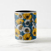 De weide is geel en blauw mok (Midden)