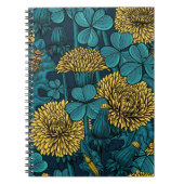 De weide is geel en blauw notitieboek (Voorkant)