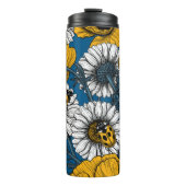 De weide is geel en blauw thermosbeker (Voorkant)