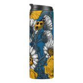 De weide is geel en blauw thermosbeker (Geroteerd rechts)