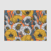 De weide is geel en blauw tissuepapier (Voorkant)