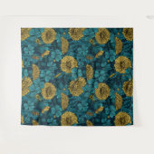 De weide is geel en blauw wandkleed (Voorkant (horizontaal))