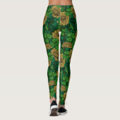 De weide is groen en geel leggings (Achterkant)