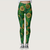 De weide is groen en geel leggings (Voorkant)