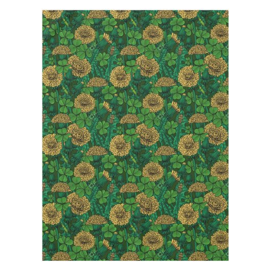 De weide is groen en geel tafelkleed (Voorkant)