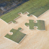 De weide met de Trees Monet Fine Art Legpuzzel (Zijkant)