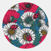 De weide ronde sticker (Voorkant)