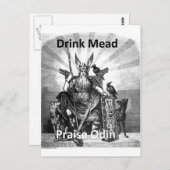 De Weide van de drink - Lof Odin Briefkaart (Voorkant / Achterkant)
