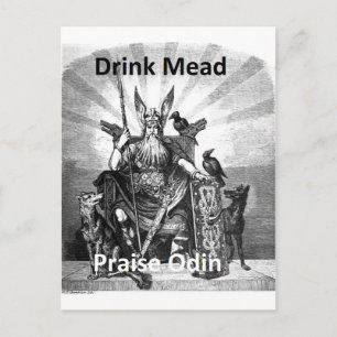 De Weide van de drink - Lof Odin Briefkaart