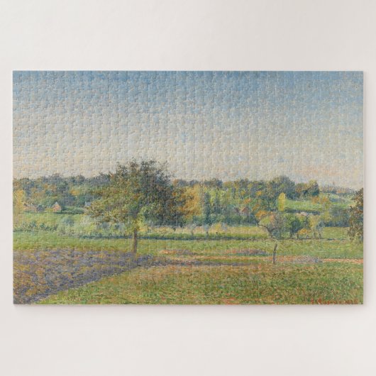 De weide van Éragny door Camille Pissarro Legpuzzel (Horizontaal)