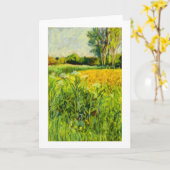 De Weiden van het kasteel, Leeg Wenskaart Kaart (Gele Bloem)