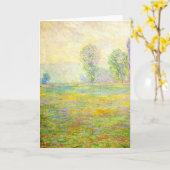De Weiden van Monet bij Wenskaart Giverny Kaart (Gele Bloem)
