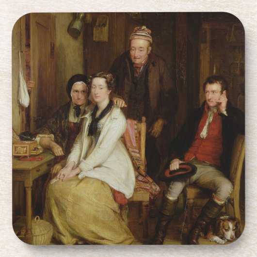 De weigering van Burn's 'Duncan' Bier Onderzetter (Voorkant)