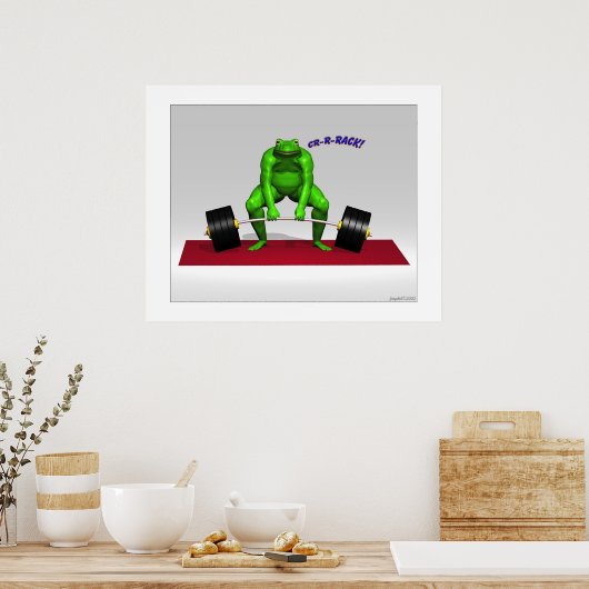 De Weightlifter Poster (Keuken)