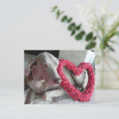 De Weimaraner is een hart van je. Briefkaart (Staand voorkant)